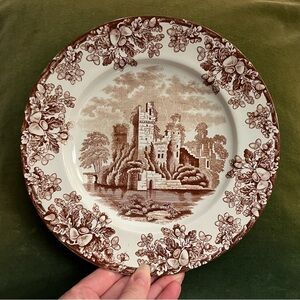 1882 Stoke-Upon-Trent WT Copland & Sons Antique Transfer-ware Plate England